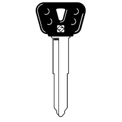 Silca YH35RBP Motor Bike Key Blank
to suit Yamaha locks
Plastic Top Steel Key
